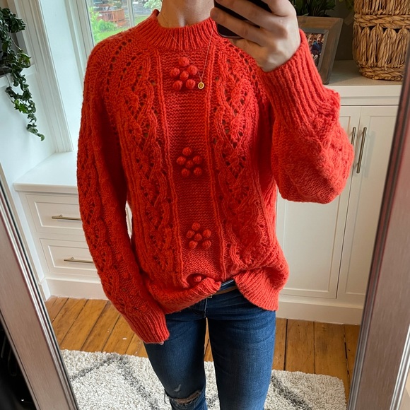 J. Crew Sweaters - J.Crew cable-knit pointelle sweater. NWOT